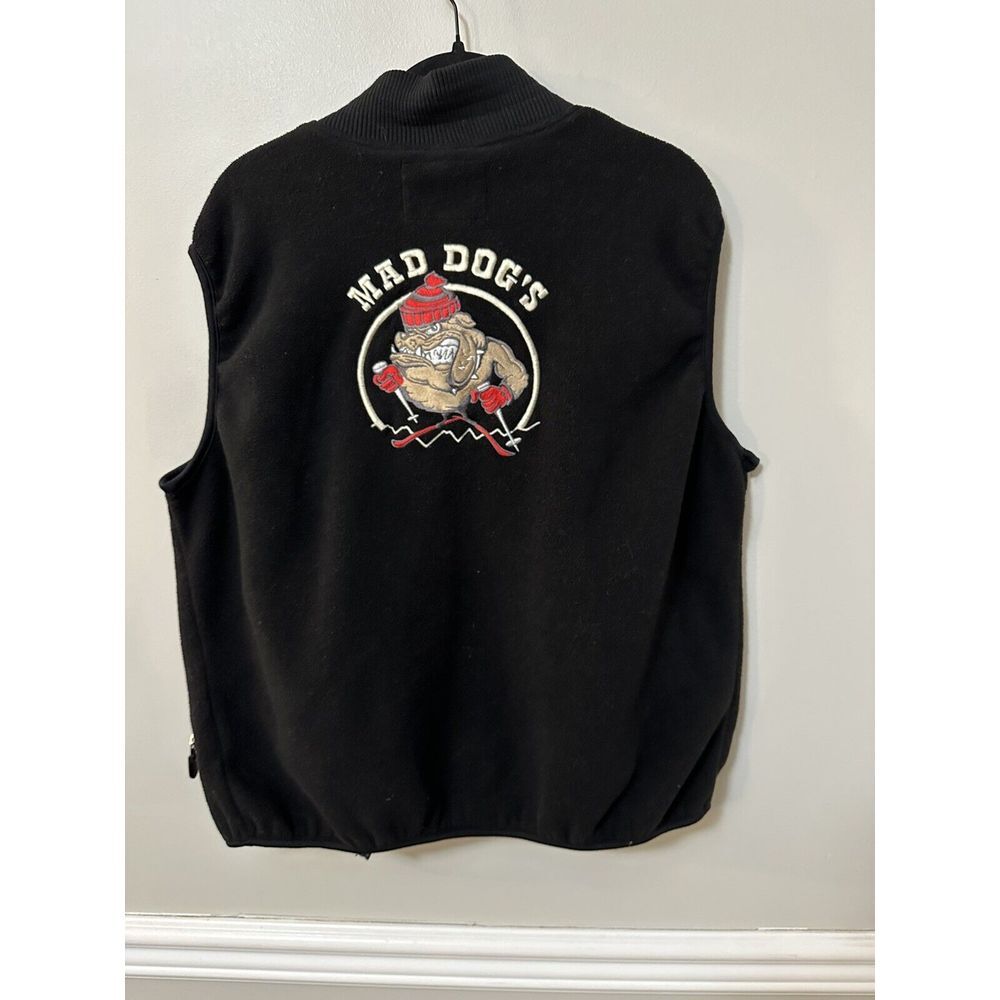 Vintage‎ Airwalk Fleece Vest With Mad Dog's Embroidery Size Medium